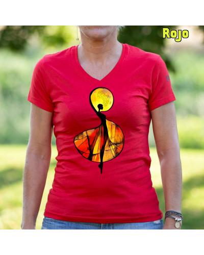 African - Camiseta Mujer Manga Corta