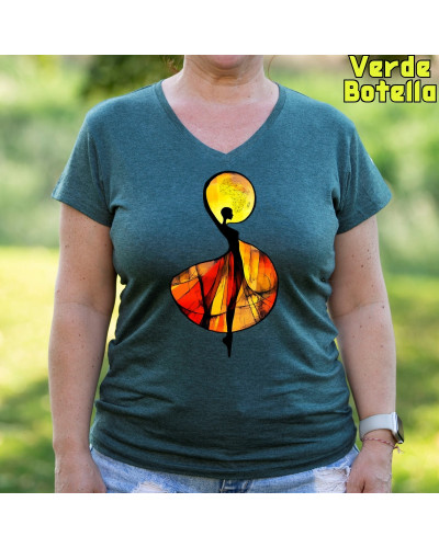 African - Camiseta Mujer Manga Corta