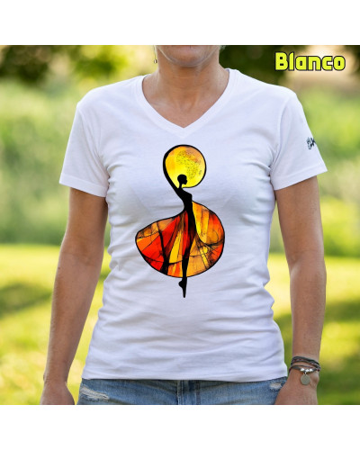 African - Camiseta Mujer Manga Corta