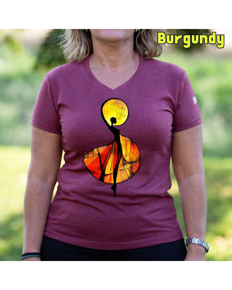 African - Camiseta Mujer Manga Corta