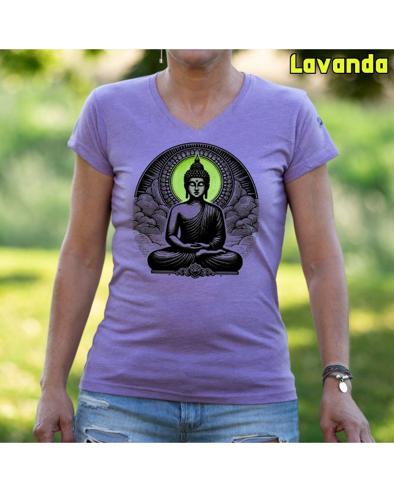 Buda - Camiseta Mujer Manga Corta