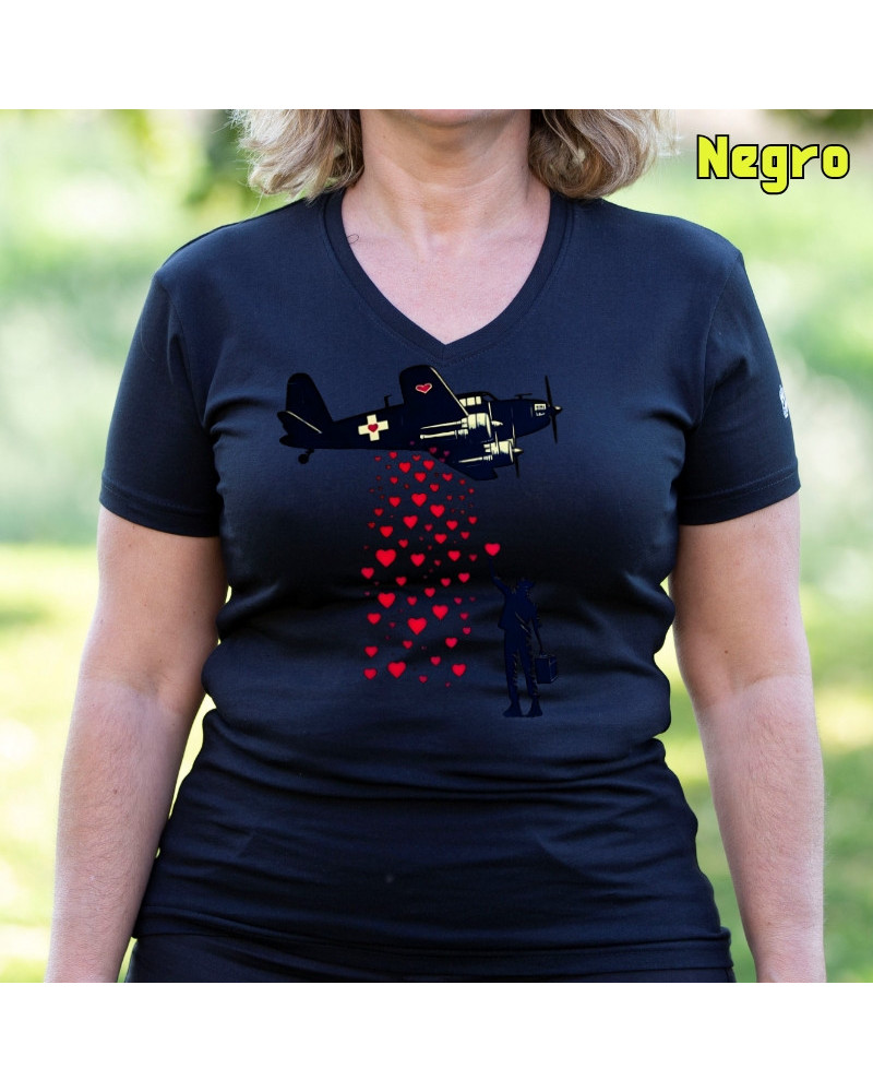 Bombardero De Corazones - Camiseta Mujer Manga Corta