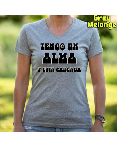 Alma Cargada - Camiseta Mujer Manga Corta