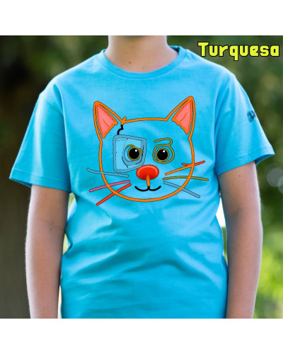 Gatito - Camiseta Niño Manga Corta