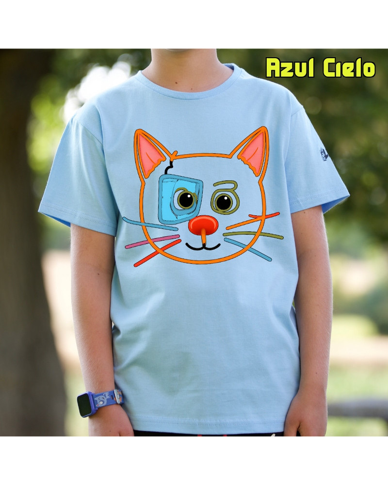 Gatito - Camiseta Niño Manga Corta