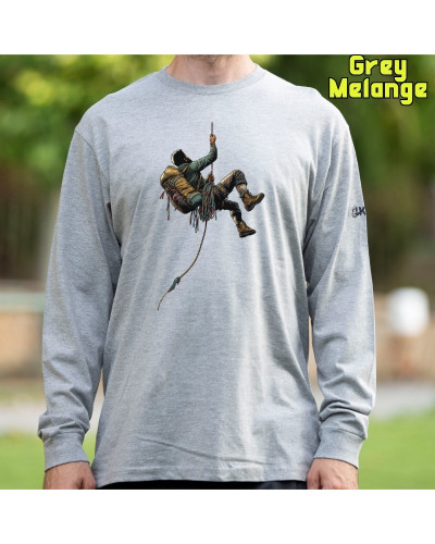 Rapelando - Camiseta Hombre Manga Larga