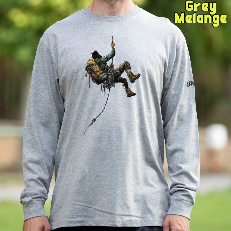 Rapelando - Camiseta Hombre Manga Larga