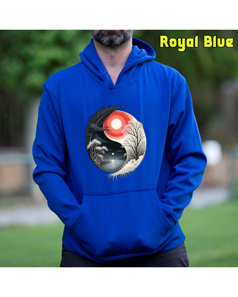 Ying Yang - Sudadera Hombre Con Capucha