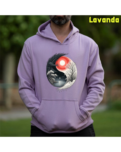 Ying Yang - Sudadera Hombre Con Capucha
