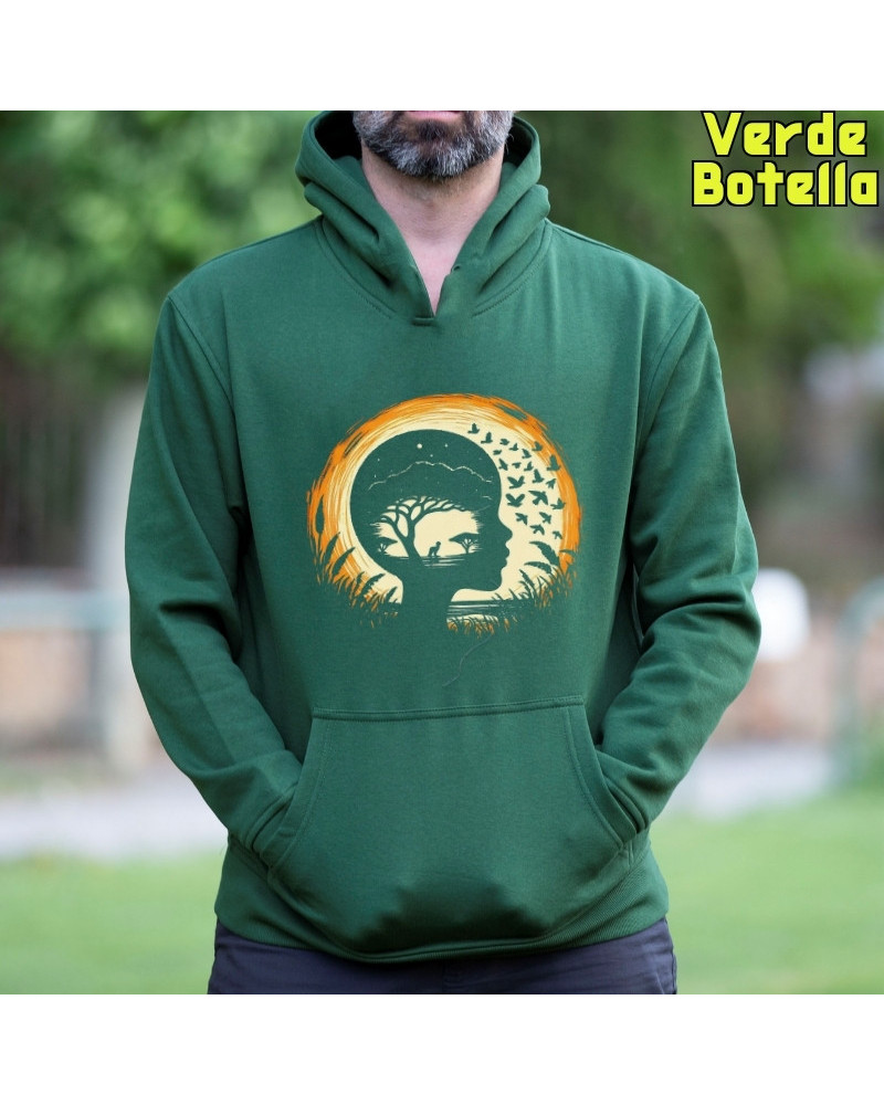 Soñando Sabana -Sudadera Hombre Con Capucha