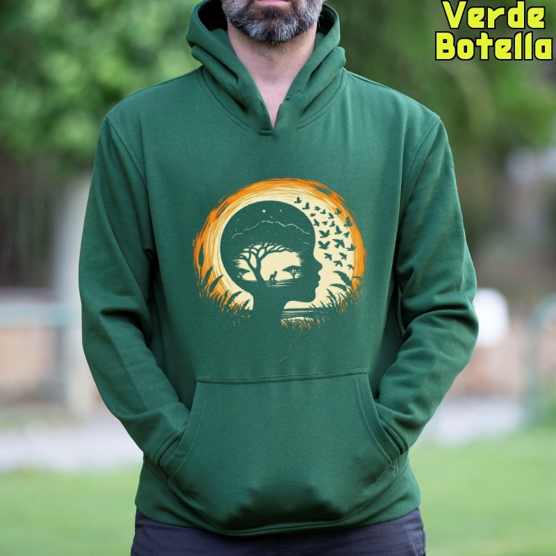 Soñando Sabana -Sudadera Hombre Con Capucha