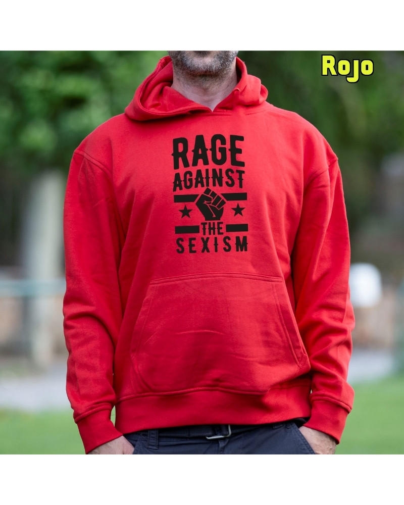 Rage Against The Sexism - Sudadera Hombre Con Capucha