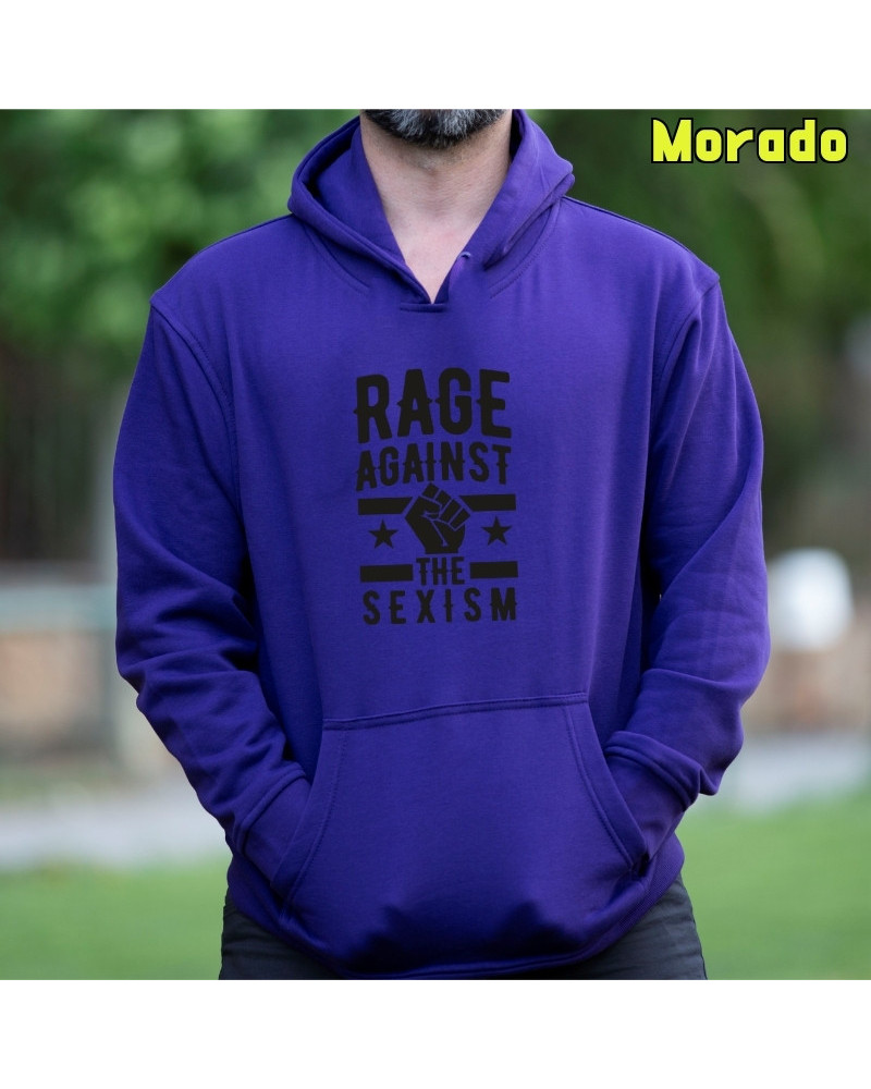 Rage Against The Sexism - Sudadera Hombre Con Capucha