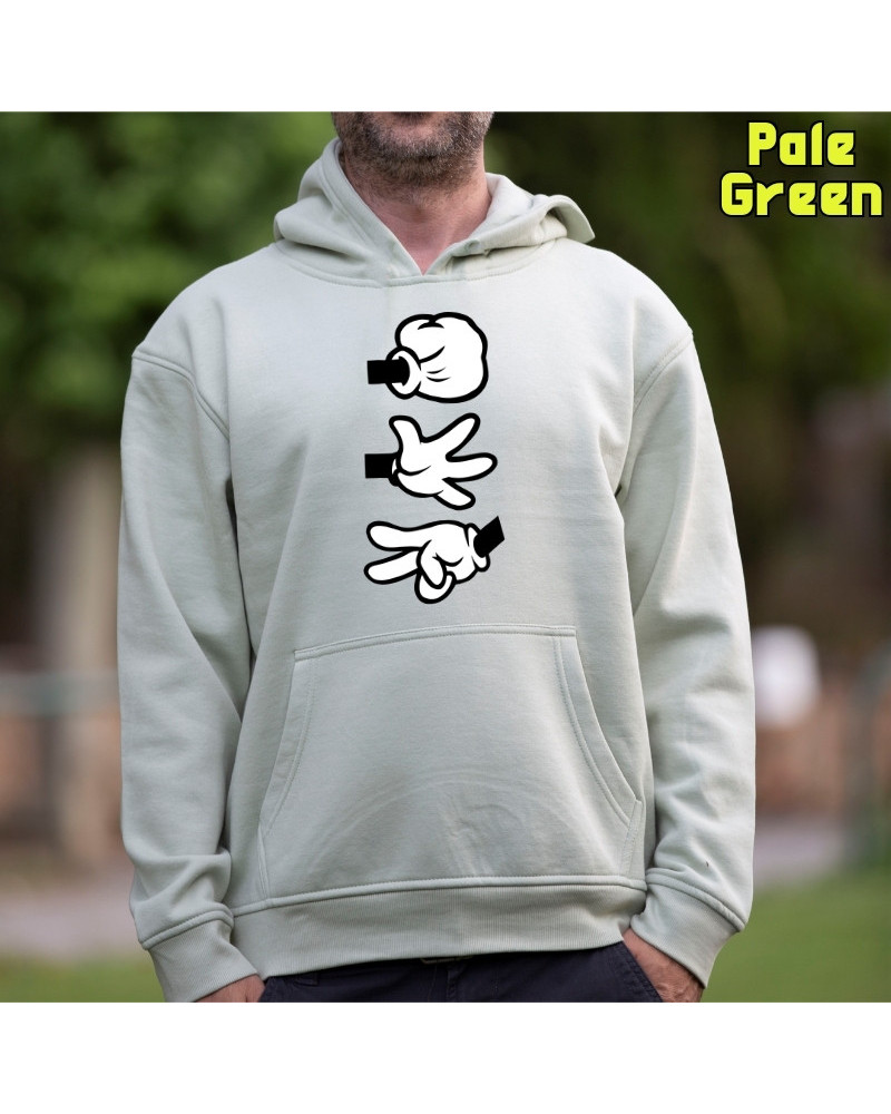 Piedra Papel Tijera - Sudadera Hombre Con Capucha