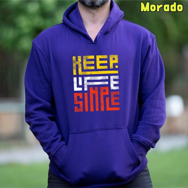 Keep Live Simple - Sudadera Hombre Con Capucha