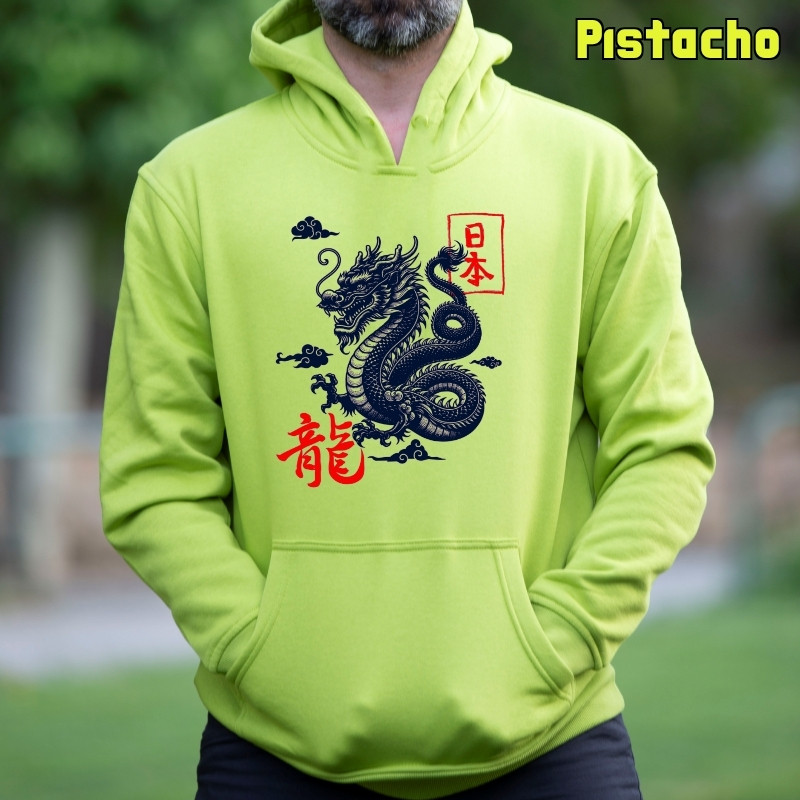 Dragón - Sudadera Hombre Con Capucha