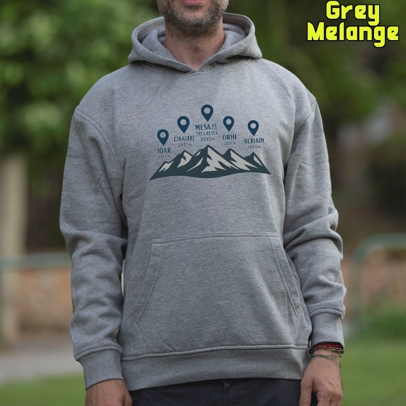 Cumbres Navarras - Sudadera Hombre Con Capucha