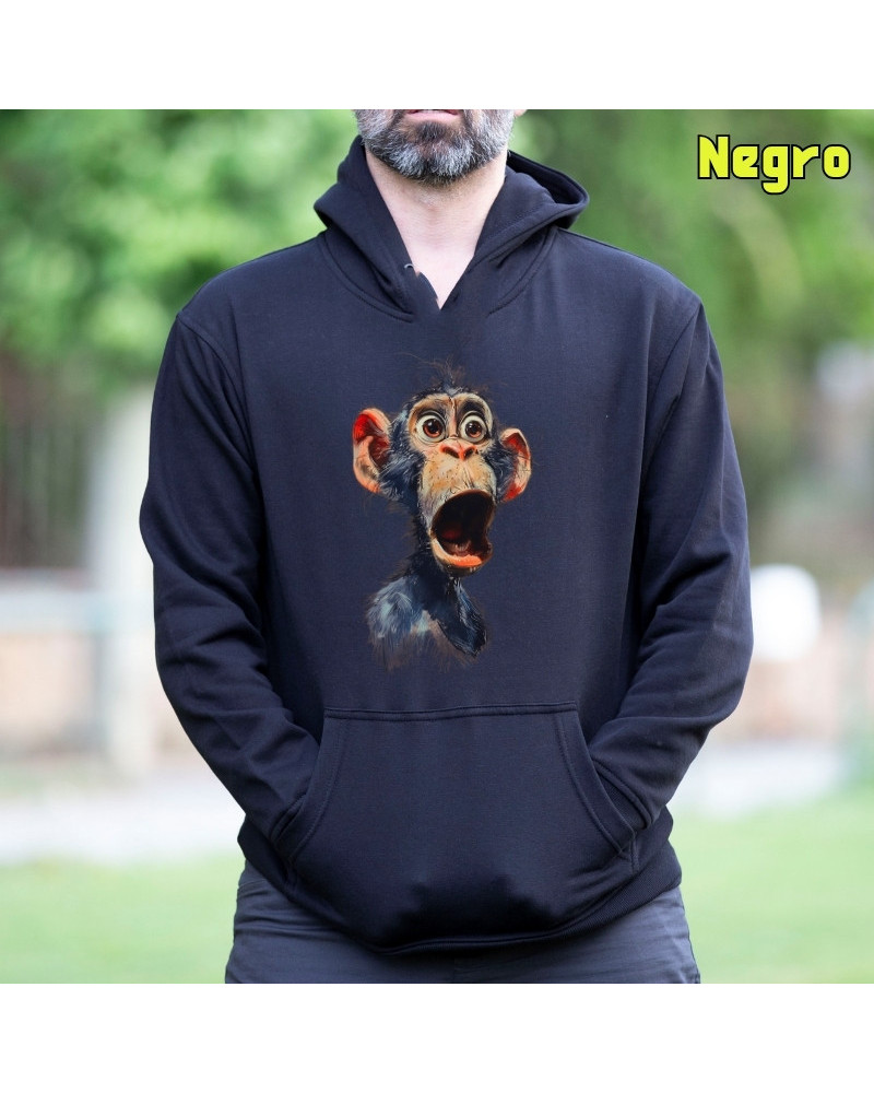 Chimpance - Sudadera Hombre Con Capucha