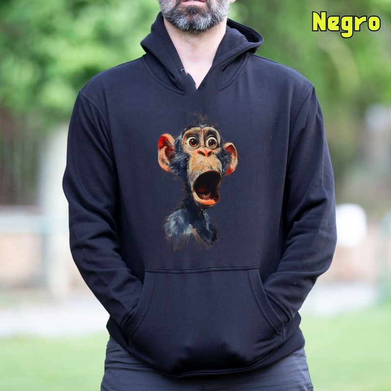 Chimpance - Sudadera Hombre Con Capucha