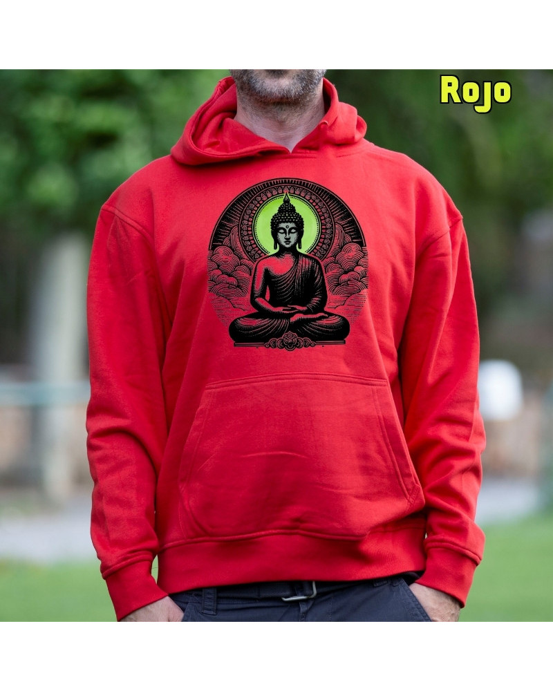 Buda - Sudadera Hombre Con Capucha