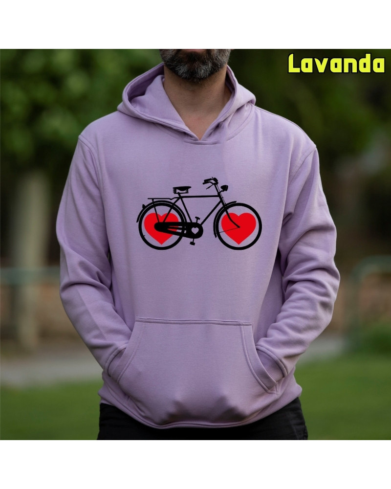 Bike Of Love - Sudadera Hombre Con Capucha