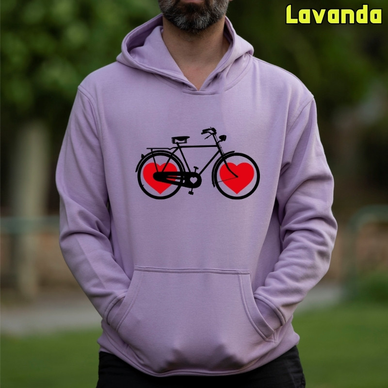 Bike Of Love - Sudadera Hombre Con Capucha