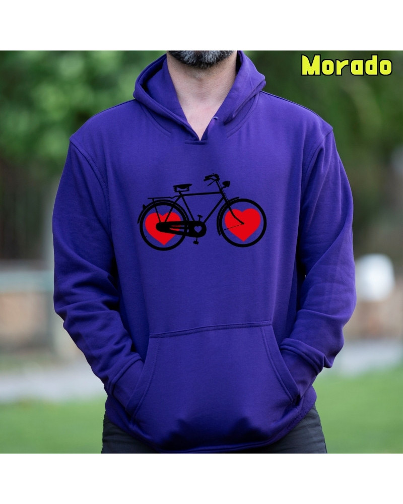 Bike Of Love - Sudadera Hombre Con Capucha