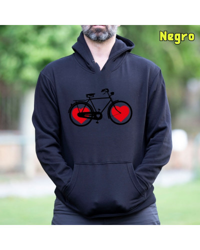 Bike Of Love - Sudadera Hombre Con Capucha