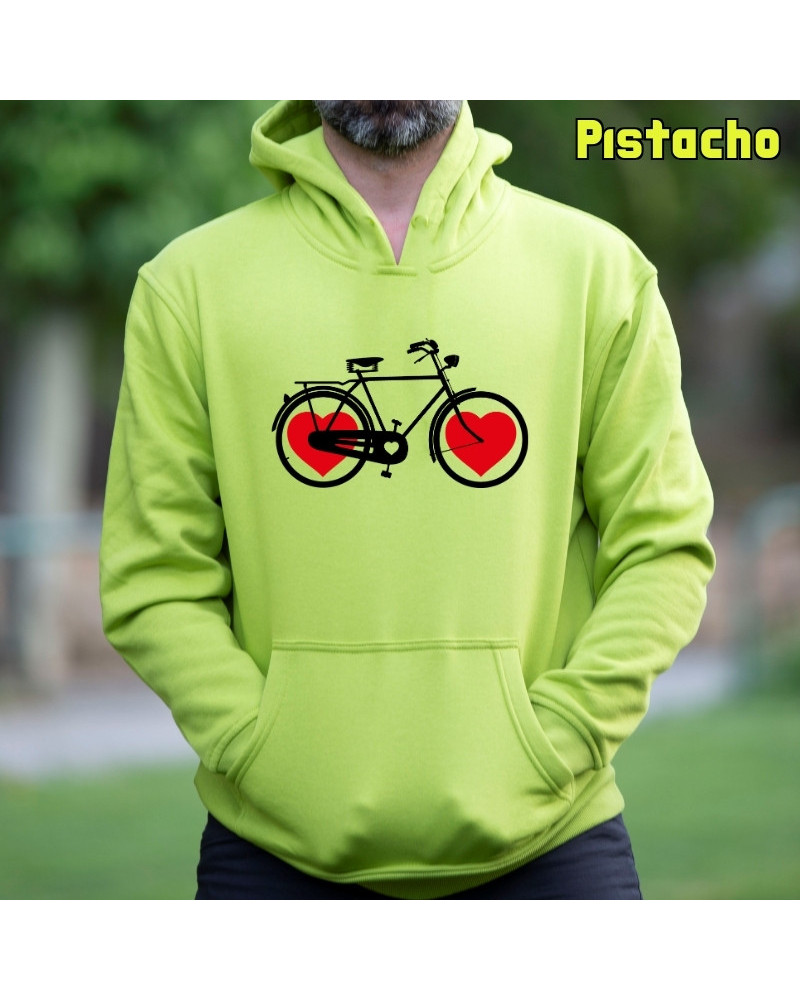 Bike Of Love - Sudadera Hombre Con Capucha