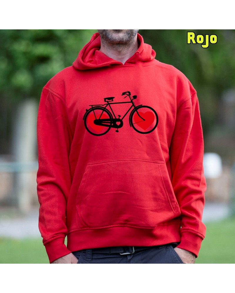 Bike Of Love - Sudadera Hombre Con Capucha
