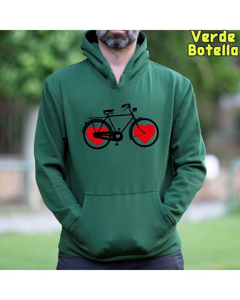 Bike Of Love - Sudadera Hombre Con Capucha