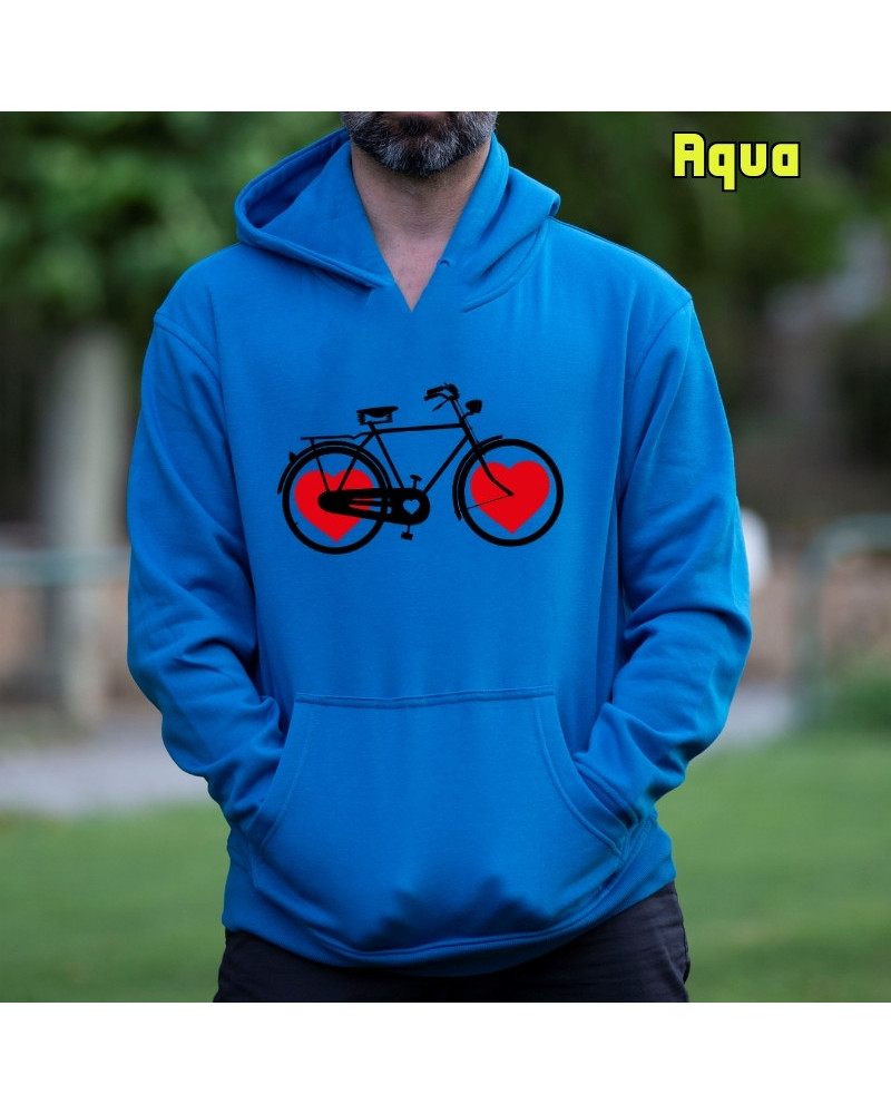 Bike Of Love - Sudadera Hombre Con Capucha