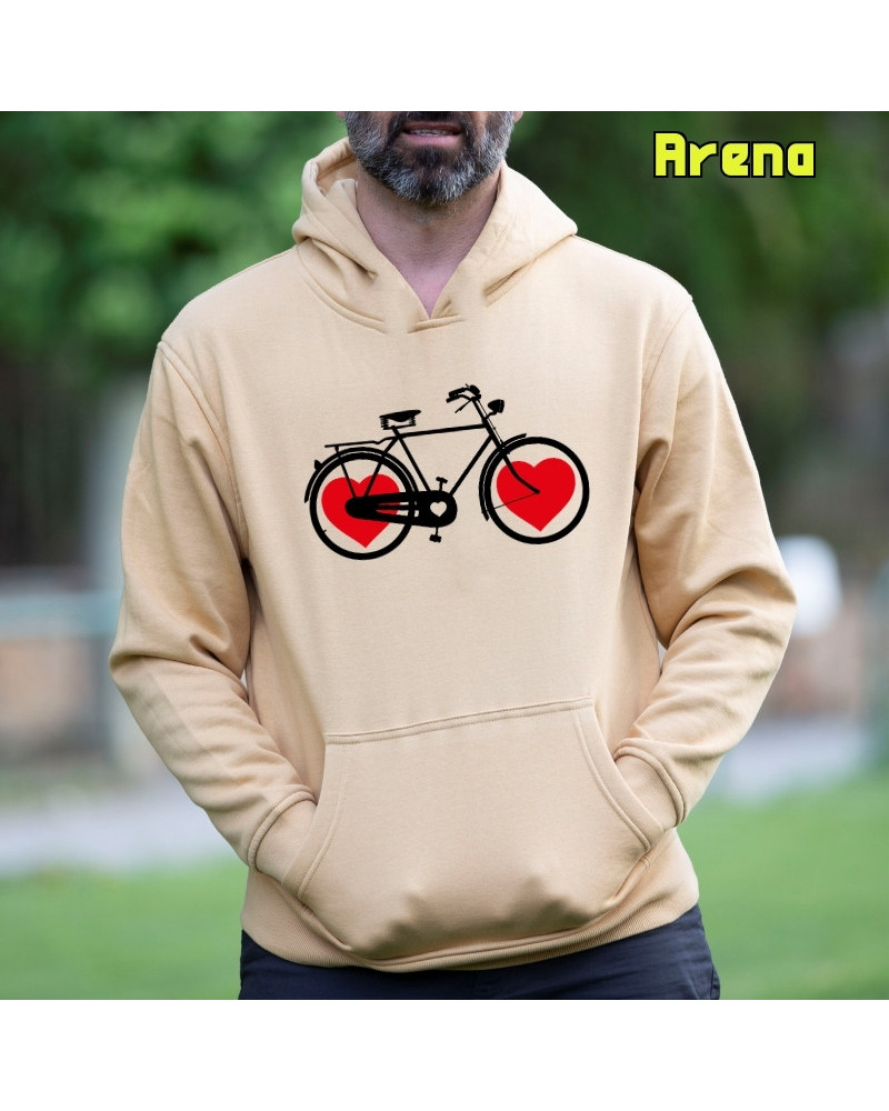 Bike Of Love - Sudadera Hombre Con Capucha