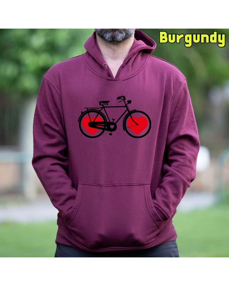 Bike Of Love - Sudadera Hombre Con Capucha