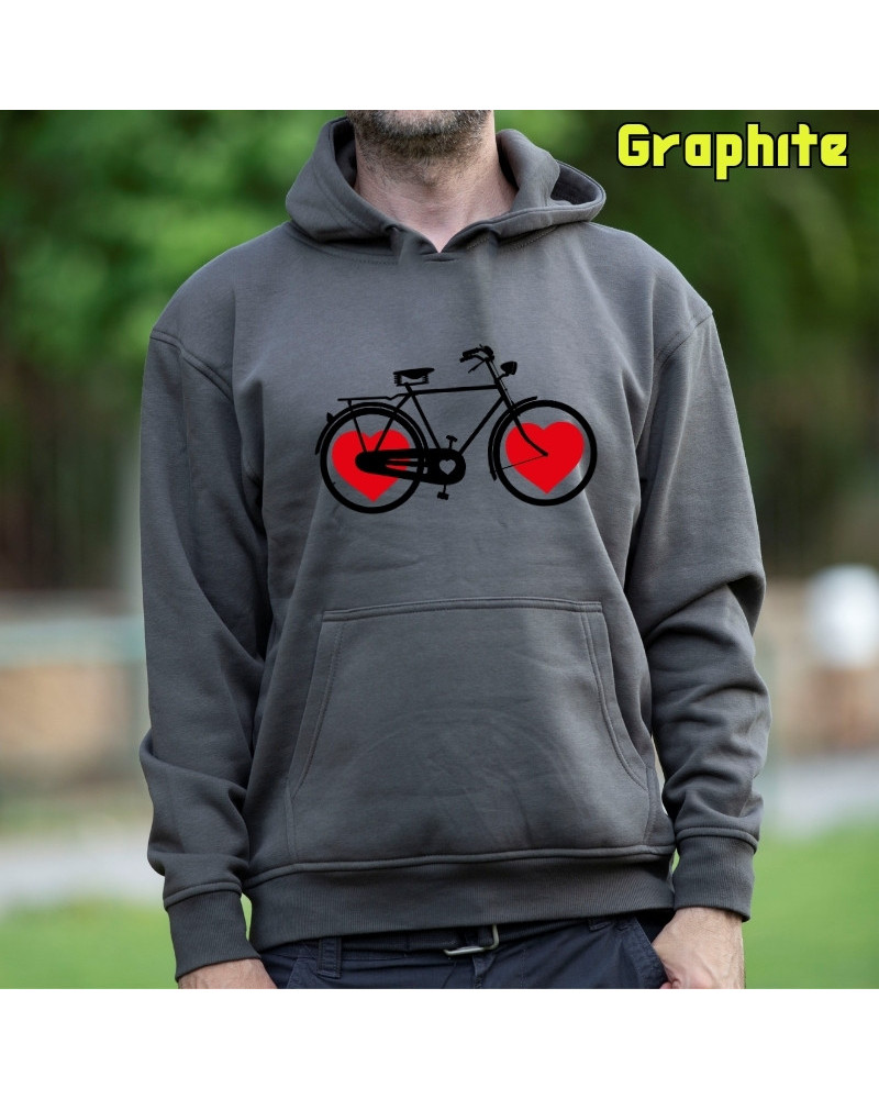 Bike Of Love - Sudadera Hombre Con Capucha