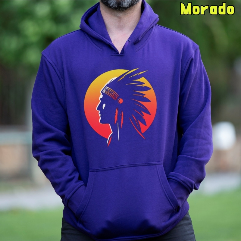American Indian - Sudadera Hombre Con Capucha
