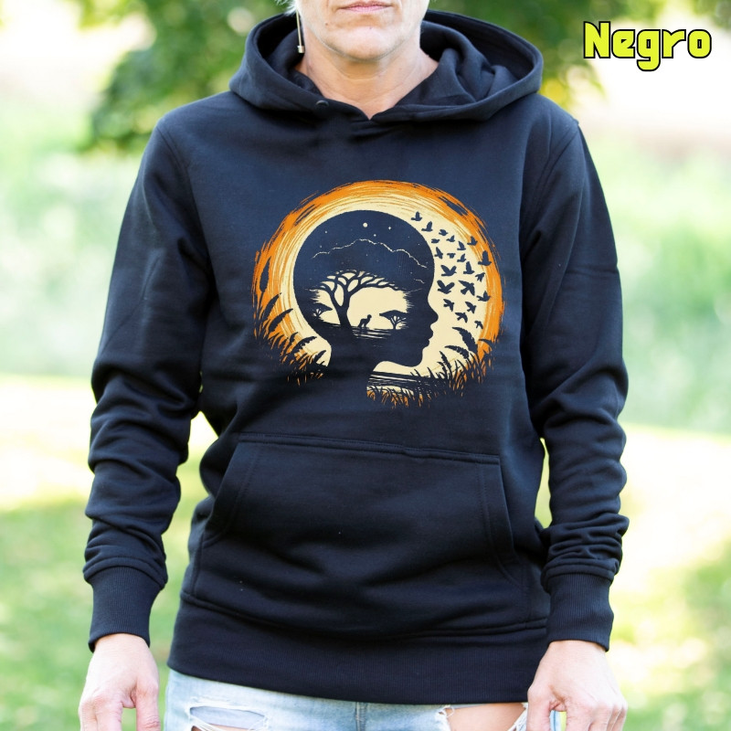 Soñando Sabana - Sudadera mujer con capucha
