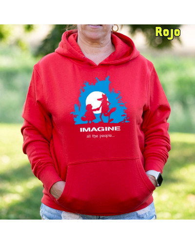 Imagine - Sudadera mujer con capucha