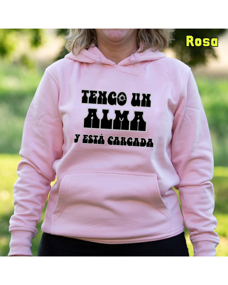Alma Cargada - Sudadera mujer con capucha