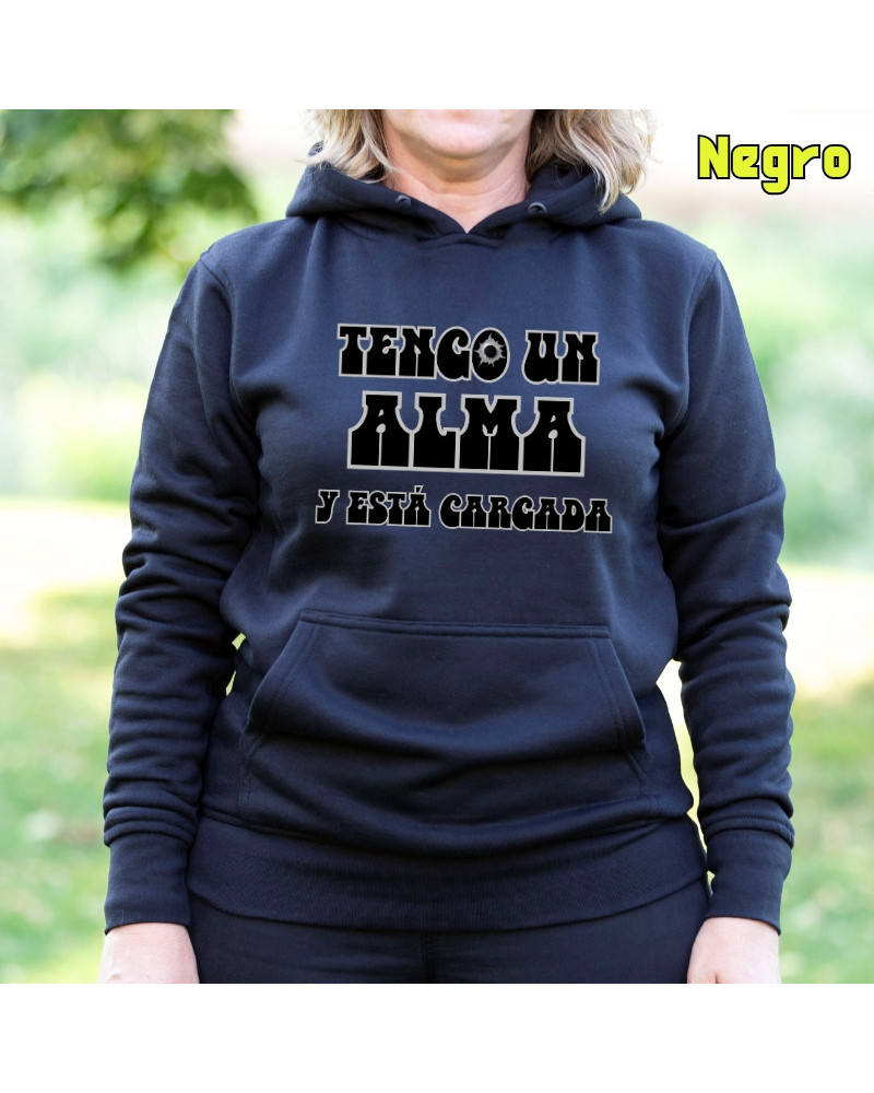 Alma Cargada - Sudadera mujer con capucha