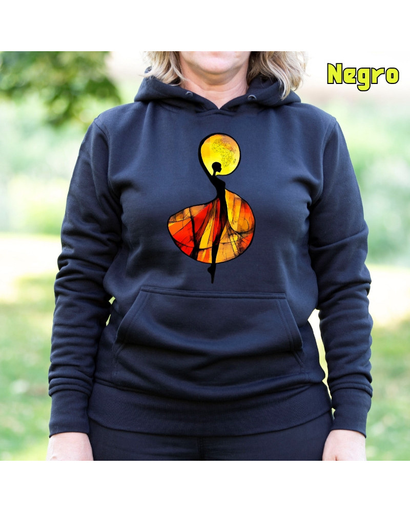 African - Sudadera mujer con capucha