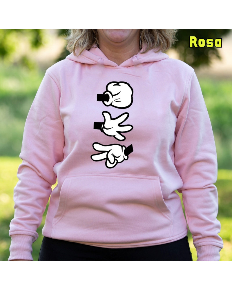 Piedra Papel Tijera - Sudadera mujer con capucha