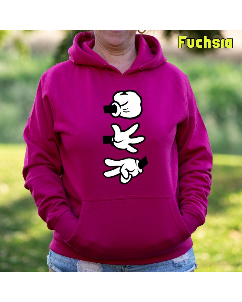 Piedra Papel Tijera - Sudadera mujer con capucha