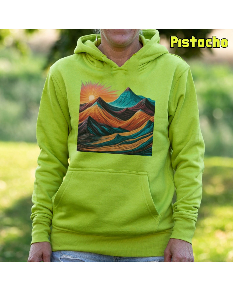 Montaña 7 Colores - Sudadera Mujer Con Capucha