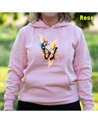 Mariposas - Sudadera Mujer Con Capucha
