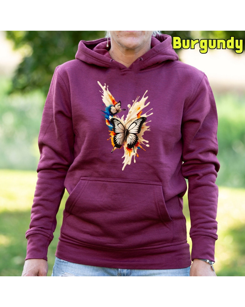 Mariposas - Sudadera Mujer Con Capucha