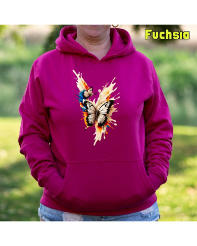 Mariposas - Sudadera Mujer Con Capucha