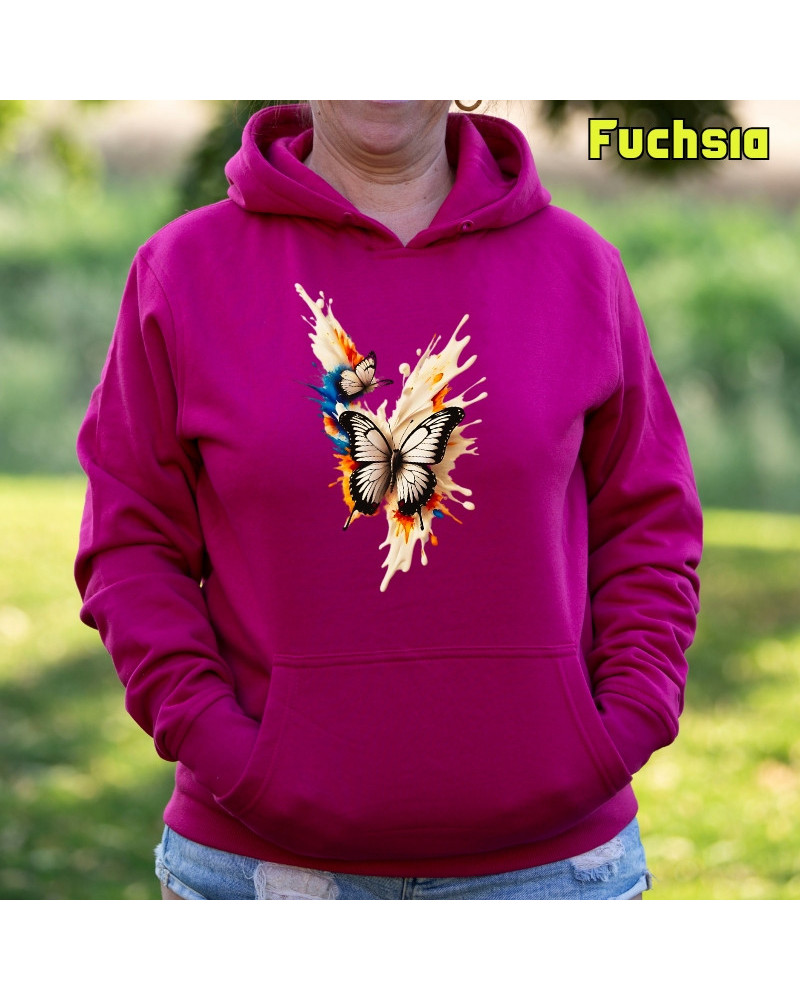 Mariposas - Sudadera Mujer Con Capucha