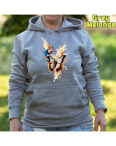 Mariposas - Sudadera Mujer Con Capucha