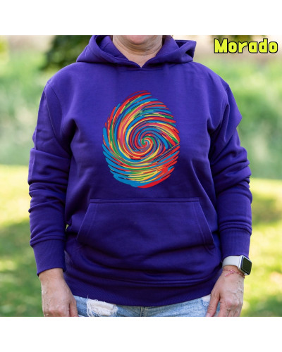 Huella Dactilar - Sudadera Mujer Con Capucha